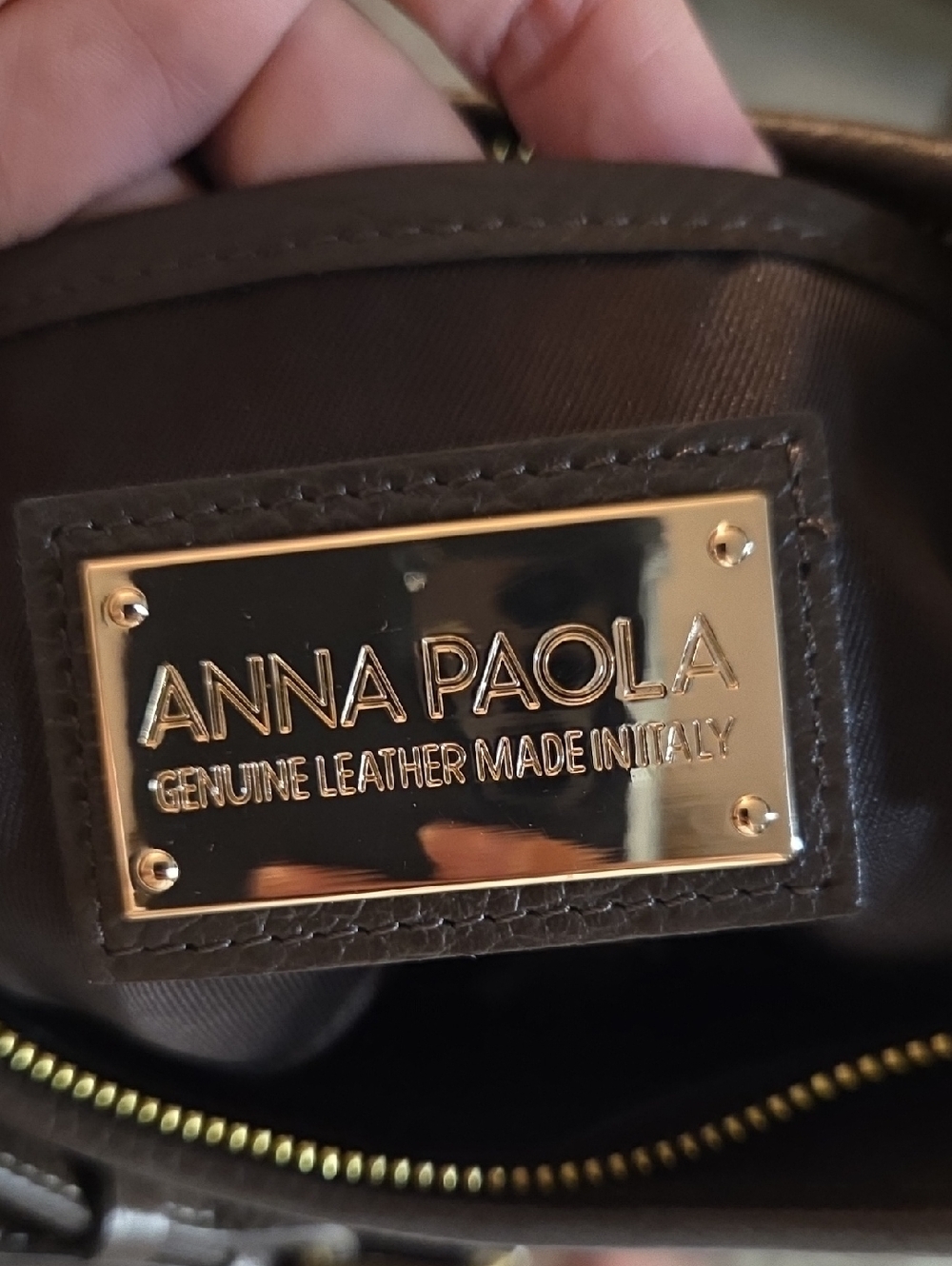 NWOT- ANNA POALA Bag- LEATHER MADE IN ITALY - Picture 7 of 8